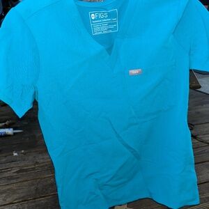 Figs scrub top teal XXS